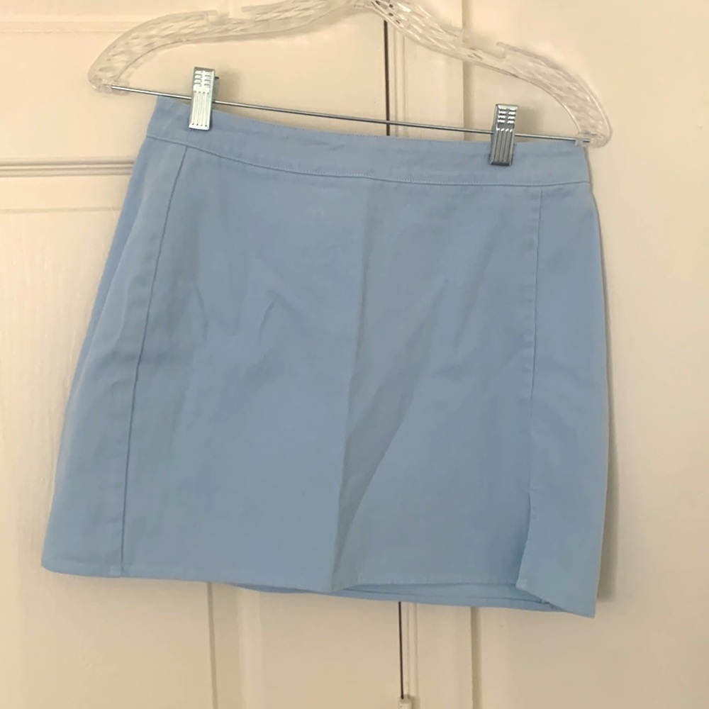 Baby Blue Paxton Mini Skirt from Vici Collection